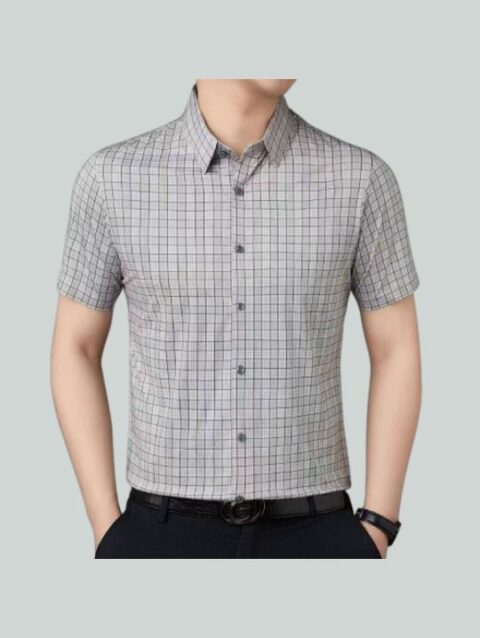 Men Half Sleeves Stripes-Shirt AC001